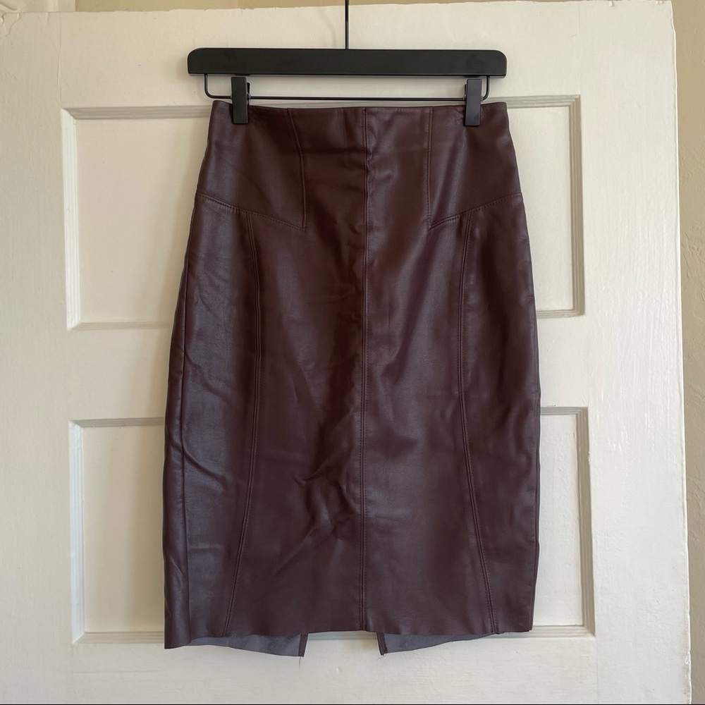 Express faux leather pencil skirt